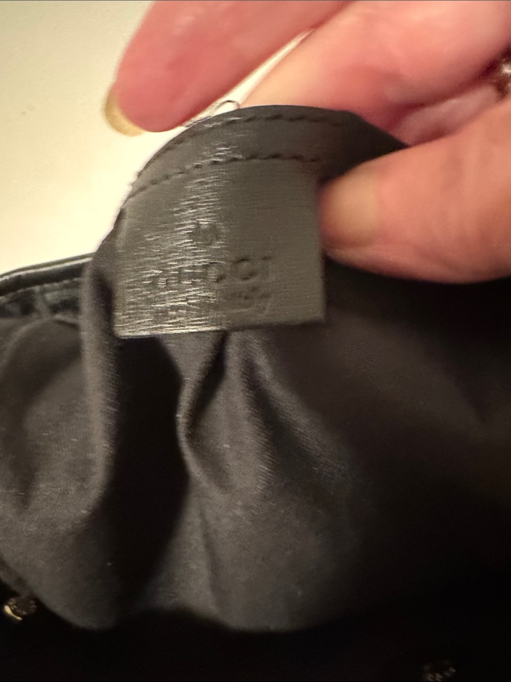 Gucci White Canvas Tote with Black Leather Trim comes with COA as pictured. - Picture 7 of 11